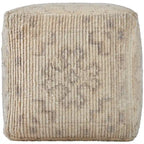 Pouf médaillon traditionnel Jasmyne