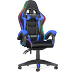 Fauteuil de jeu avec lumières LED RGB et design ergonomique