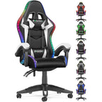 Fauteuil de jeu avec lumières LED RGB et design ergonomique