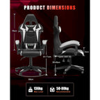Fauteuil de jeu avec lumières LED RGB et design ergonomique