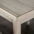 Ensemble de salle à manger rectangulaire en bois gris moderne