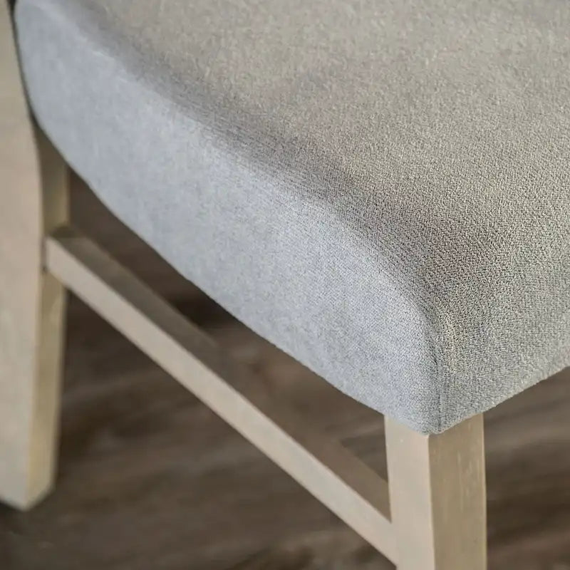 Ensemble de salle à manger rectangulaire en bois gris moderne