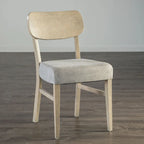 Ensemble de salle à manger rectangulaire en bois gris moderne