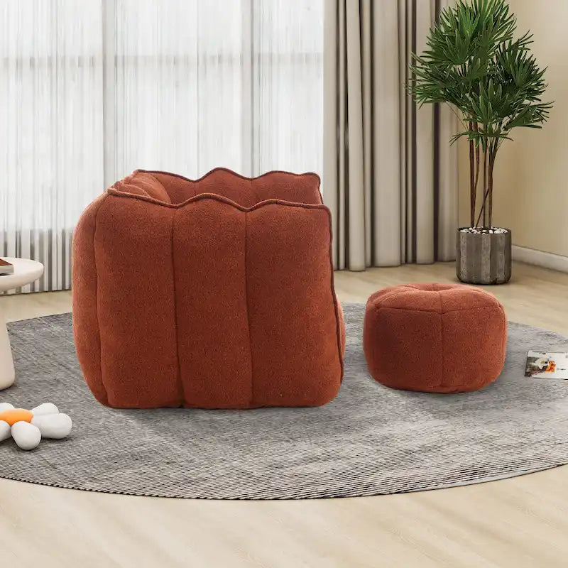 Fauteuils canapé pouf paresseux pour adultes avec ottoman