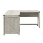 Bureau d'angle 60 W avec meuble de rangement – Style ferme moderne